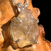 Libyan Desert Glass Pendant Sterling Silver #8355-Moldavite Life