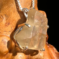 Libyan Desert Glass Pendant Sterling Silver #8356-Moldavite Life