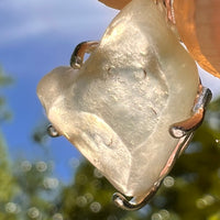 Libyan Desert Glass Pendant Sterling Silver #8356-Moldavite Life