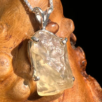 Libyan Desert Glass Pendant Sterling Silver #8358-Moldavite Life