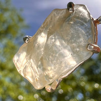 Libyan Desert Glass Pendant Sterling Silver #8358-Moldavite Life
