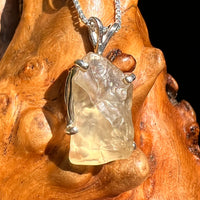 Libyan Desert Glass Pendant Sterling Silver #8358-Moldavite Life