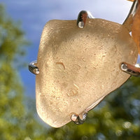 Libyan Desert Glass Pendant Sterling Silver #8359-Moldavite Life
