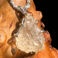 Libyan Desert Glass Pendant Sterling Silver #8362-Moldavite Life