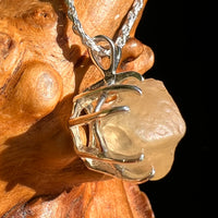 Libyan Desert Glass Pendant Sterling Silver #8363-Moldavite Life