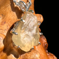 Libyan Desert Glass Pendant Sterling Silver #8364-Moldavite Life
