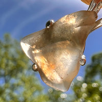 Libyan Desert Glass Pendant Sterling Silver #8366-Moldavite Life
