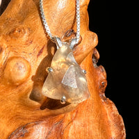 Libyan Desert Glass Pendant Sterling Silver #8366-Moldavite Life