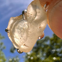 Libyan Desert Glass Pendant Sterling Silver #8368-Moldavite Life