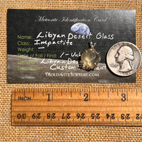 Libyan Desert Glass Pendant Sterling Silver #8370-Moldavite Life