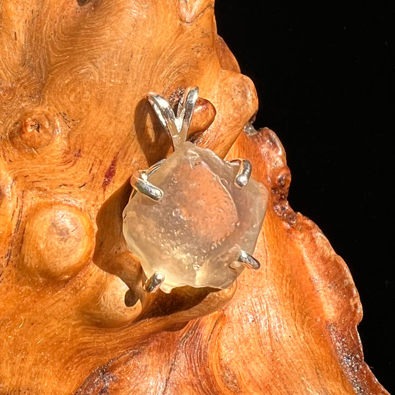 Libyan Desert Glass Pendant Sterling Silver #8370-Moldavite Life