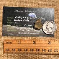 Libyan Desert Glass Pendant Sterling Silver #8373-Moldavite Life