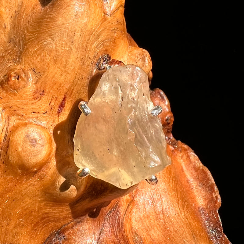Libyan Desert Glass Pendant Sterling Silver #8373-Moldavite Life