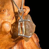 Libyan Desert Glass Pendant Sterling Silver #8379-Moldavite Life
