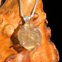 Libyan Desert Glass Pendant Sterling Silver #8379-Moldavite Life