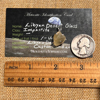 Libyan Desert Glass Pendant Sterling Silver #8381-Moldavite Life