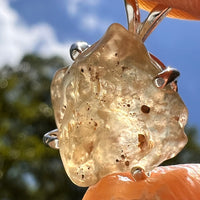 Libyan Desert Glass Pendant Sterling Silver #8382-Moldavite Life