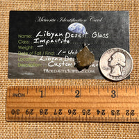 Libyan Desert Glass Pendant Sterling Silver #8382-Moldavite Life