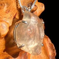 Libyan Desert Glass Pendant Sterling Silver #8389-Moldavite Life