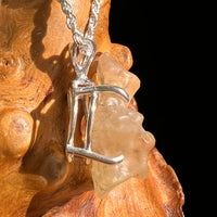 Libyan Desert Glass Pendant Sterling Silver Coesite #8352-Moldavite Life