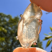 Libyan Desert Glass Pendant Sterling Silver Cristobalite #8383-Moldavite Life