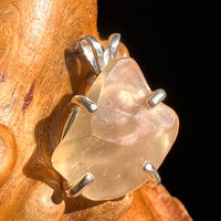 Libyan Desert Glass Pendant Sterling Silver Cristobalite #8384-Moldavite Life