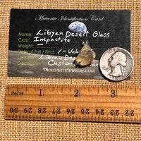 Libyan Desert Glass Pendant Sterling Silver Cristobalite #8384-Moldavite Life