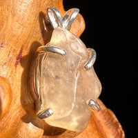 Libyan Desert Glass Pendant Sterling Silver Cristobalite #8386-Moldavite Life