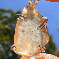 Libyan Desert Glass Pendant Sterling Silver Cristobalite #8386-Moldavite Life