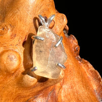 Libyan Desert Glass Pendant Sterling Silver Cristobalite #8386-Moldavite Life
