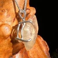 Libyan Desert Glass Pendant Sterling Silver Cristobalite #8387-Moldavite Life