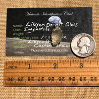 Libyan Desert Glass Pendant Sterling Silver Cristobalite #8387-Moldavite Life
