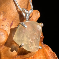 Libyan Desert Glass Pendant Sterling Silver Cristobalite #8388-Moldavite Life