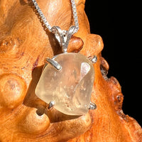 Libyan Desert Glass Pendant Sterling Silver Cristobalite #8388-Moldavite Life