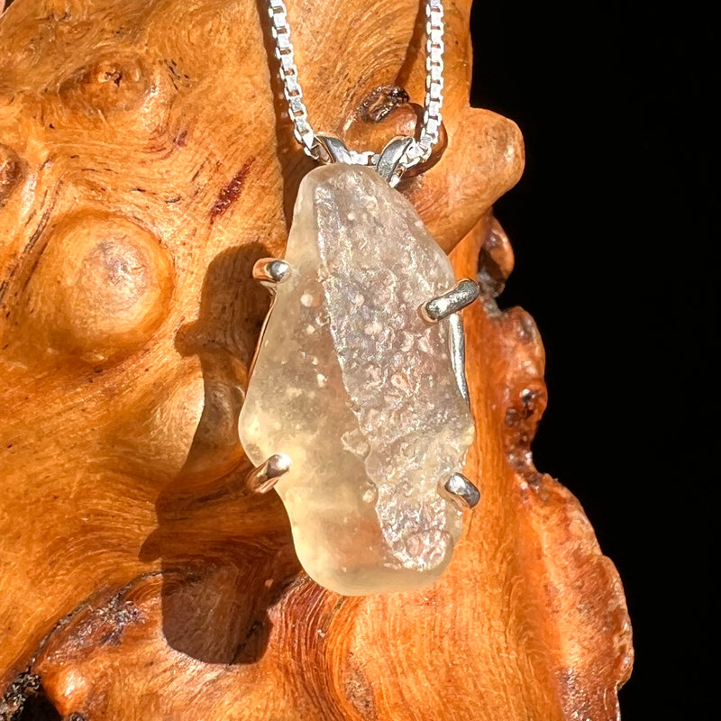 Libyan Desert Glass Pendant Sterling Silver * Discounted #8390-Moldavite Life