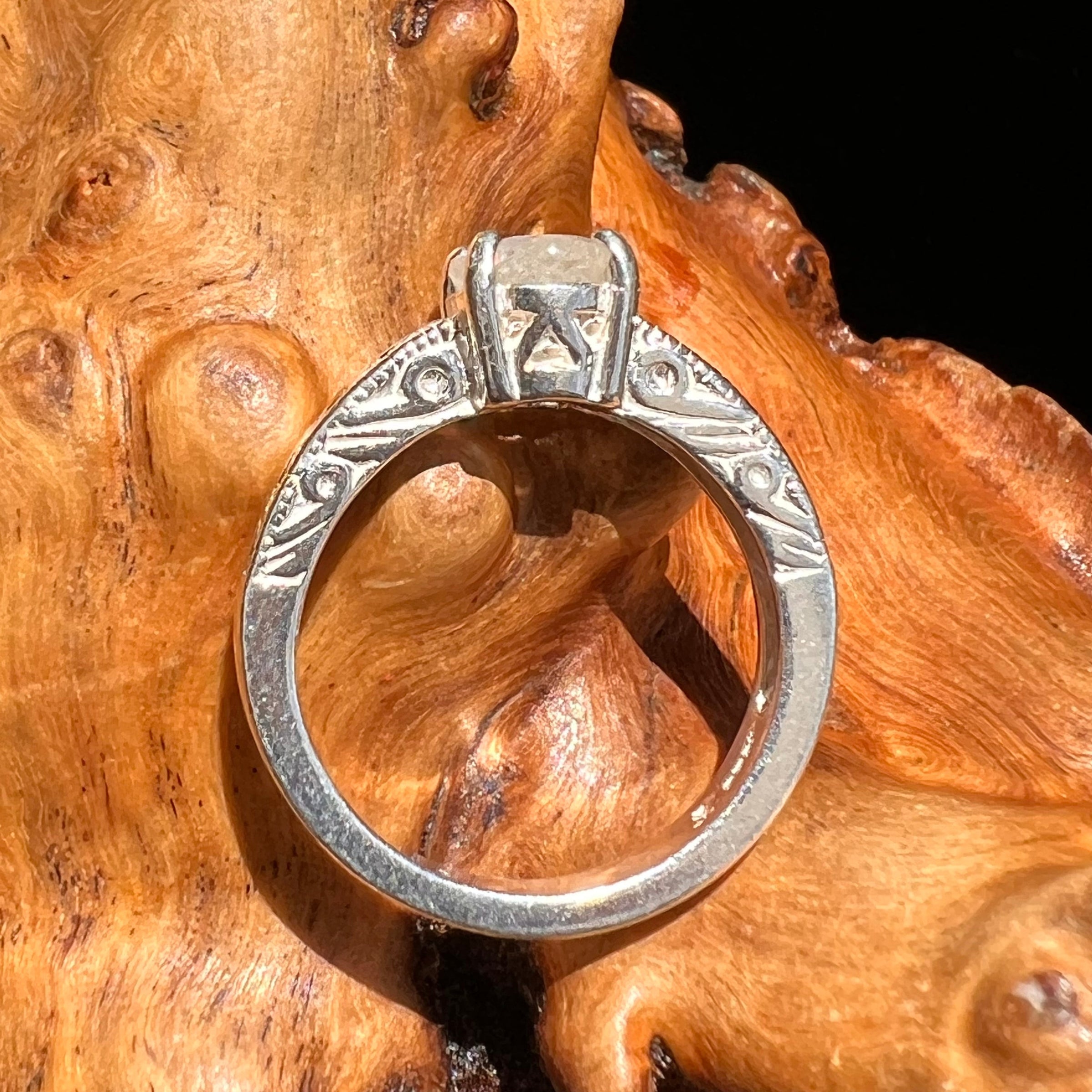 Libyan Desert Glass Ring Sterling Silver Size 6.5 #5191-Moldavite Life