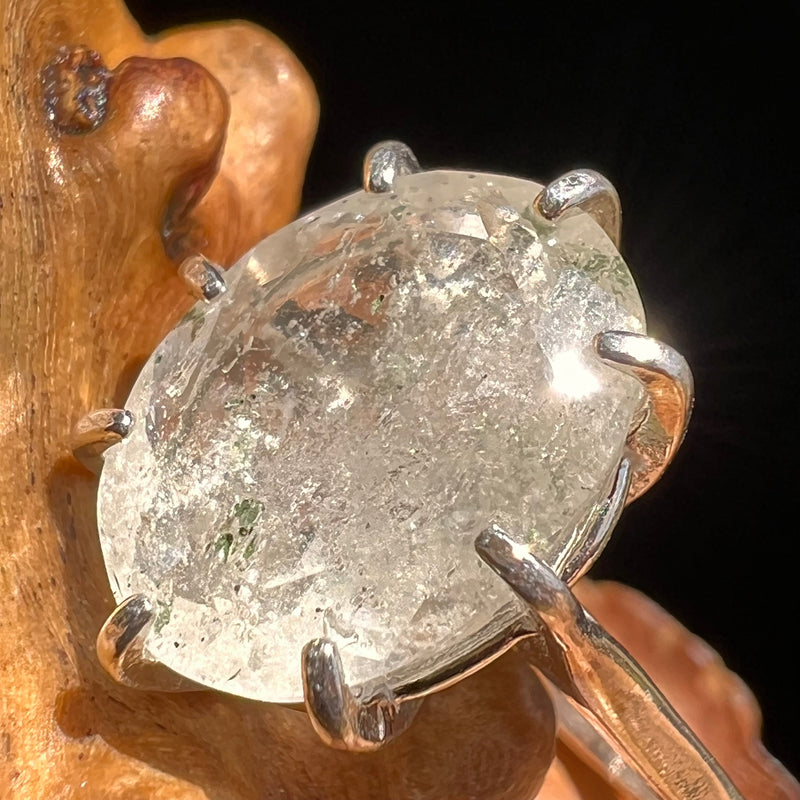 Libyan Desert Glass Ring Sterling Silver Size 6.75 #5190-Moldavite Life