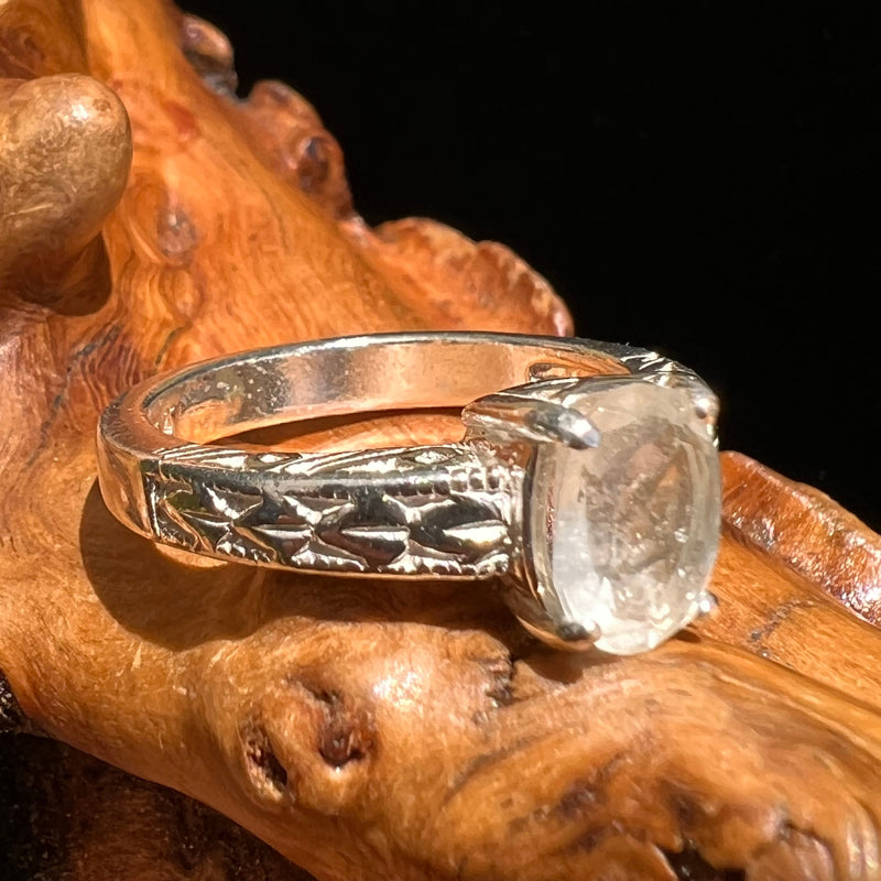 Libyan Desert Glass Ring Sterling Silver Size 6.75 #5192-Moldavite Life
