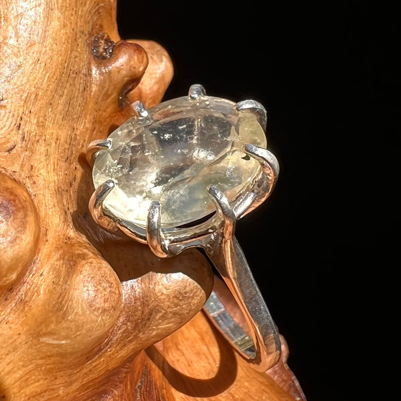 Libyan Desert Glass Ring Sterling Silver Size 7 #5188-Moldavite Life