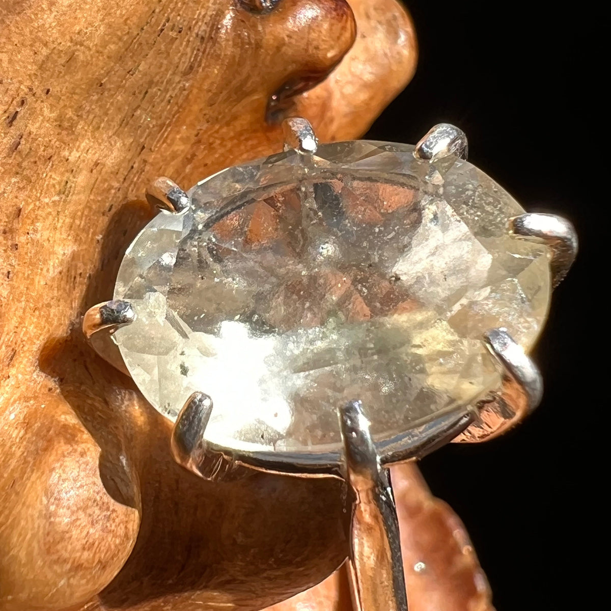 Libyan Desert Glass Ring Sterling Silver Size 7 #5189-Moldavite Life