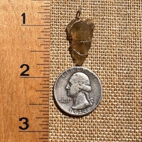 Libyan Desert Glass Wire Wrapped Pendant 14k GF #8302-Moldavite Life