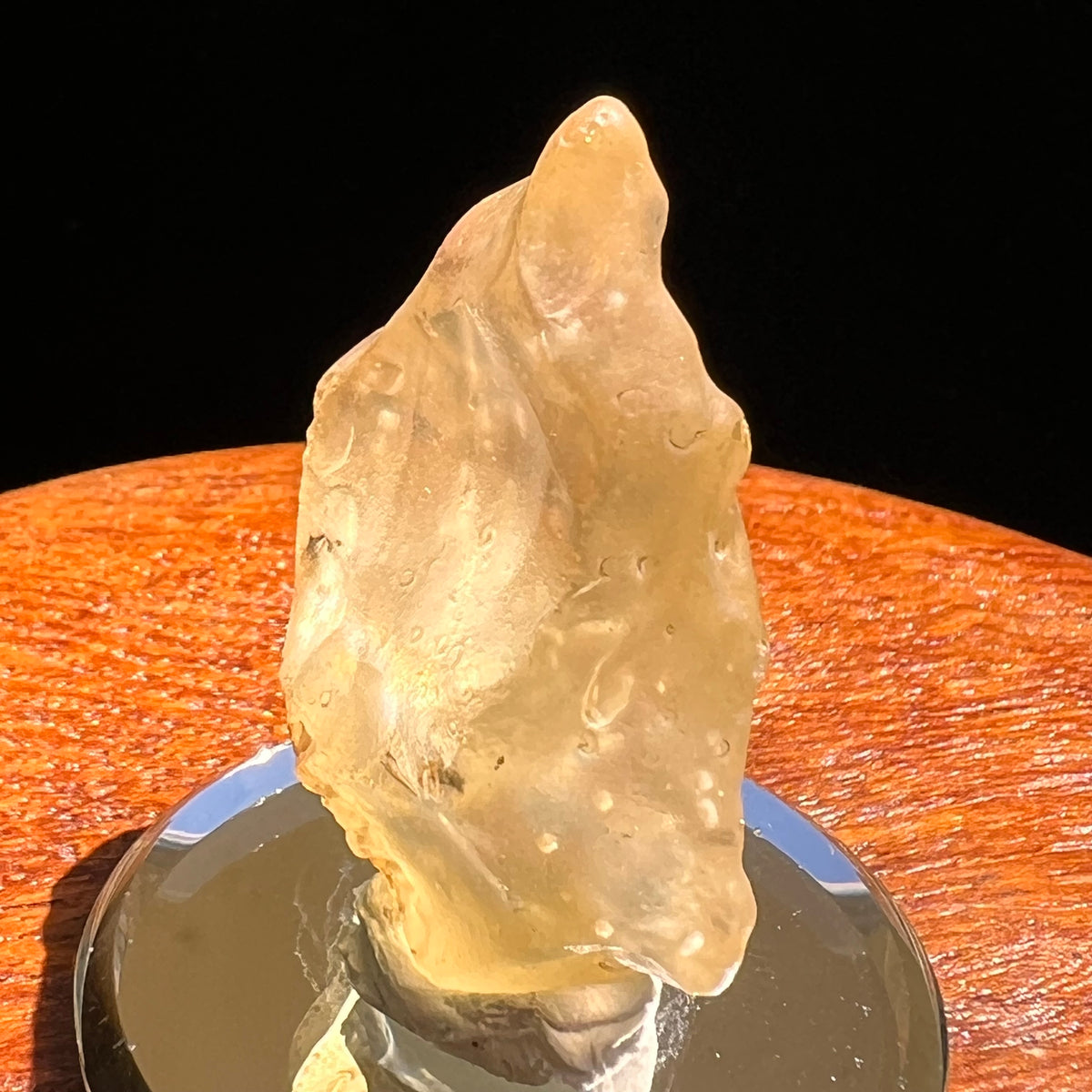 Libyan Desert Glass w/ Cristobalite 11 grams #521-Moldavite Life
