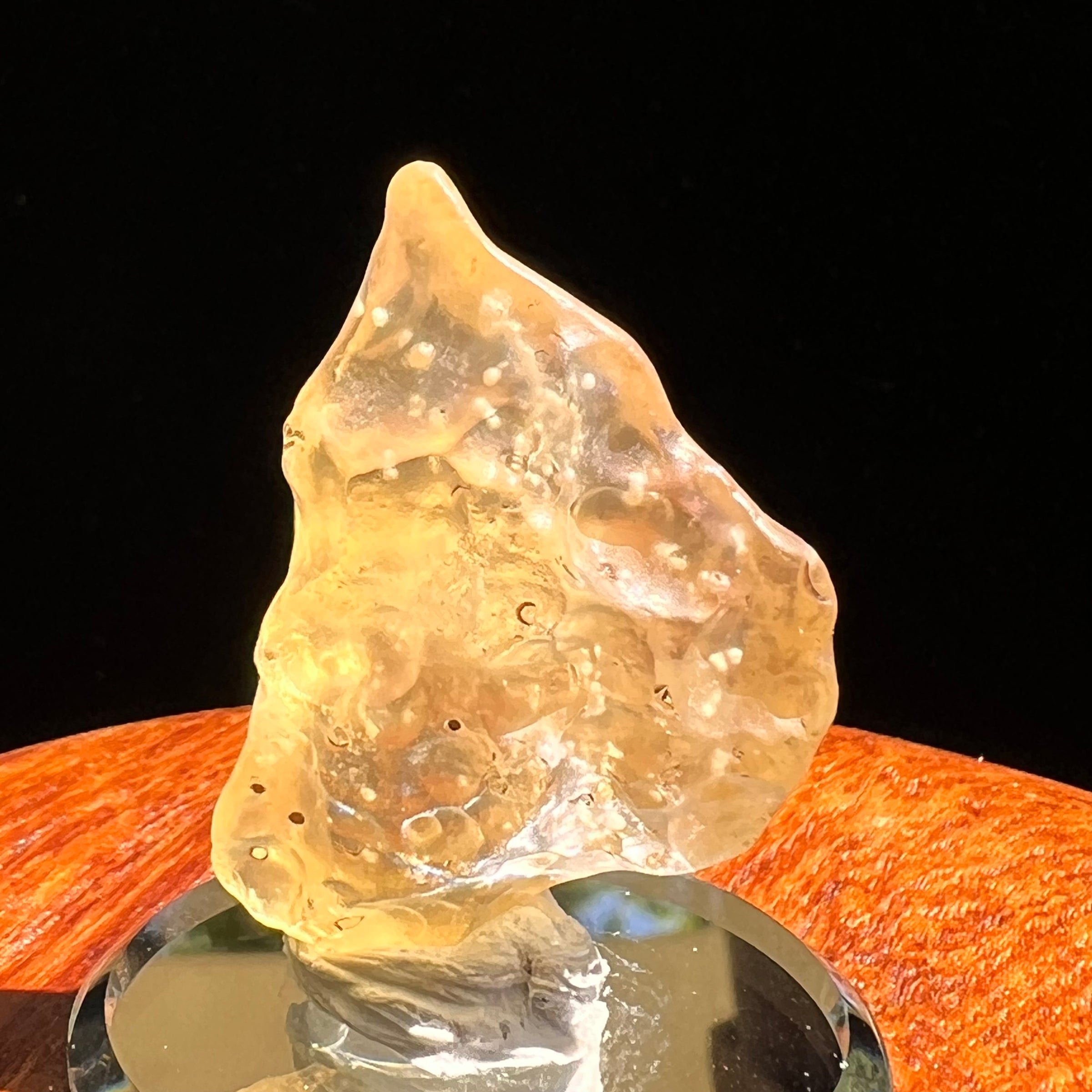 Libyan Desert Glass w/ Cristobalite 11 grams #521-Moldavite Life