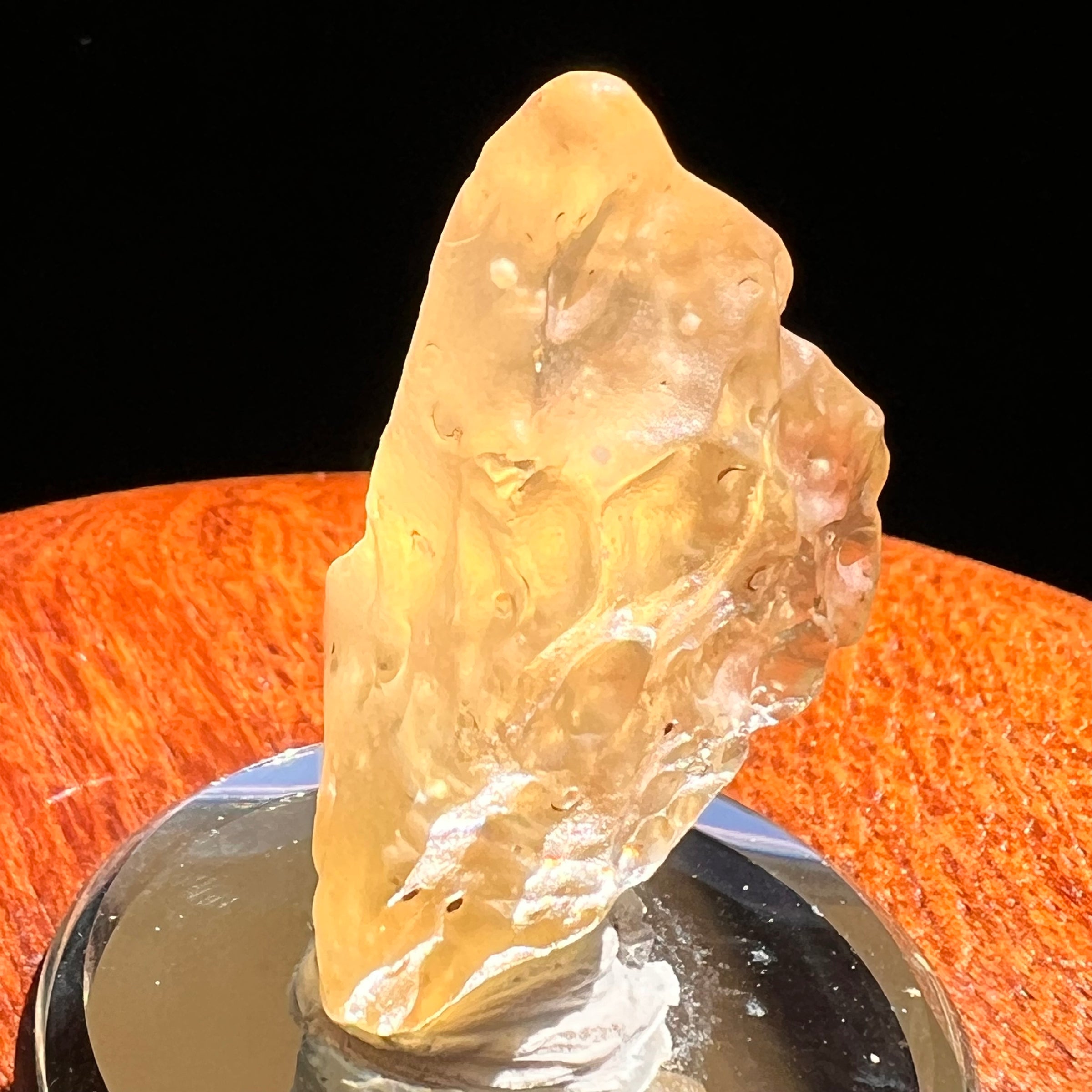 Libyan Desert Glass w/ Cristobalite 11 grams #521-Moldavite Life