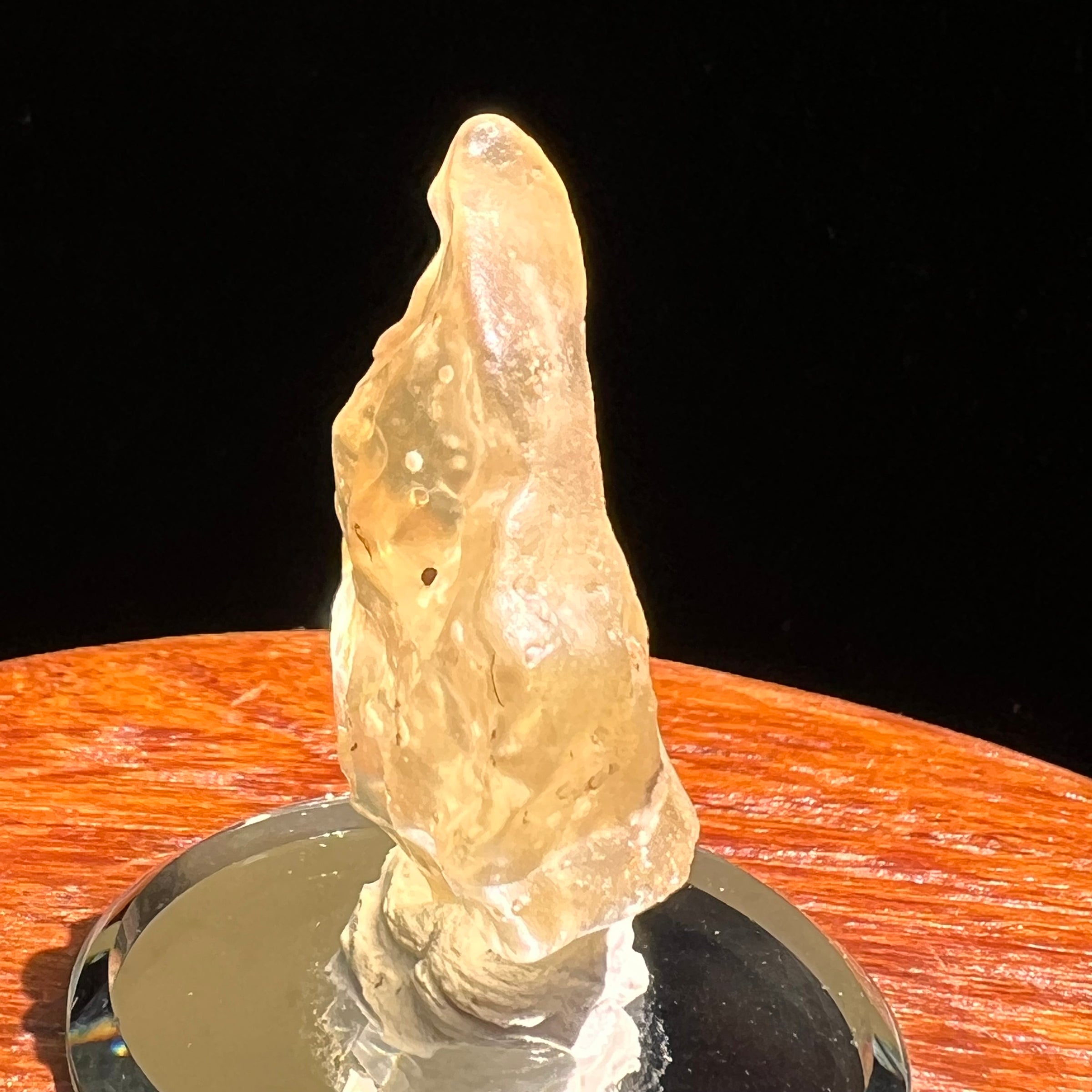 Libyan Desert Glass w/ Cristobalite 11 grams #521-Moldavite Life