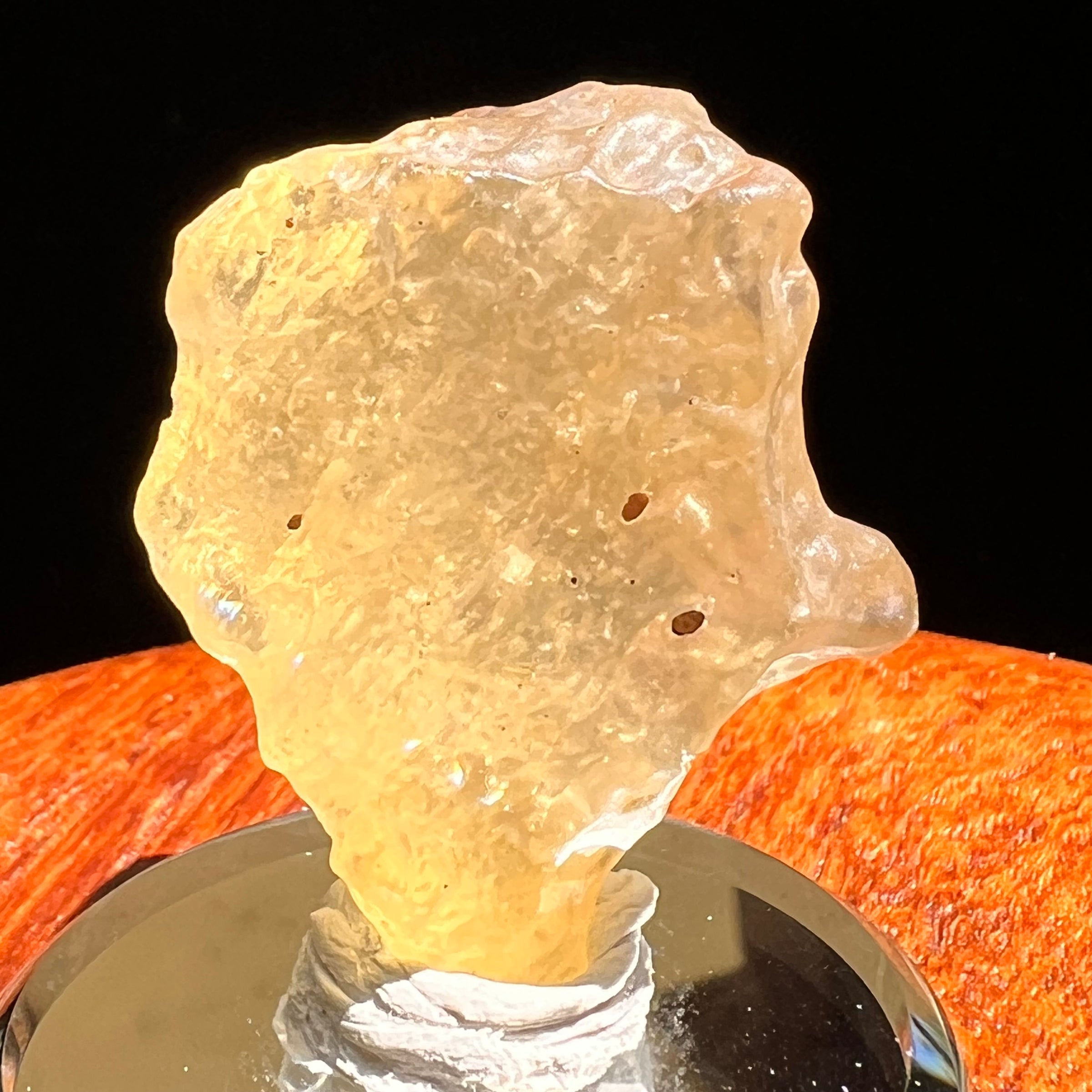 Libyan Desert Glass w/ Cristobalite 13.7 grams #525-Moldavite Life