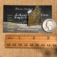 Libyan Desert Glass w/ Cristobalite 17.7 grams #510-Moldavite Life