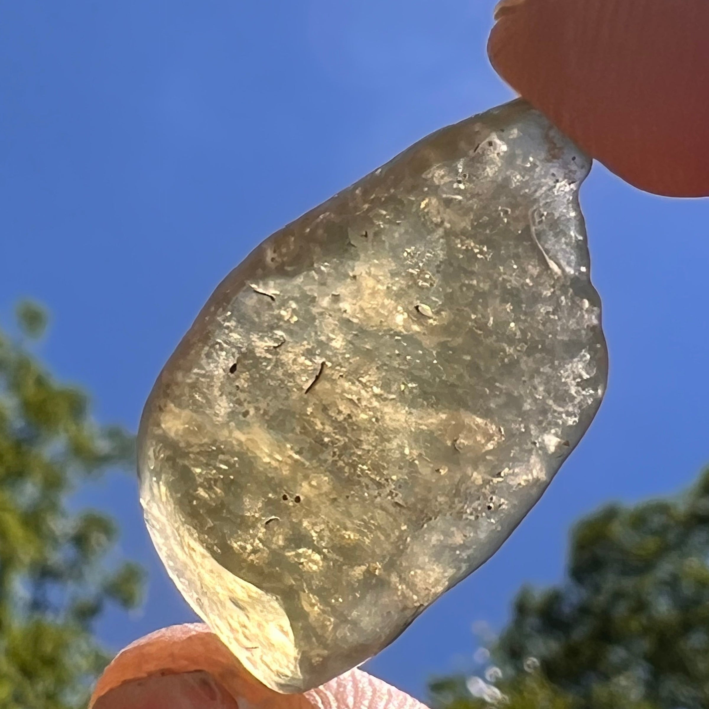 Libyan Desert Glass w/ Cristobalite 5.6 grams #524-Moldavite Life