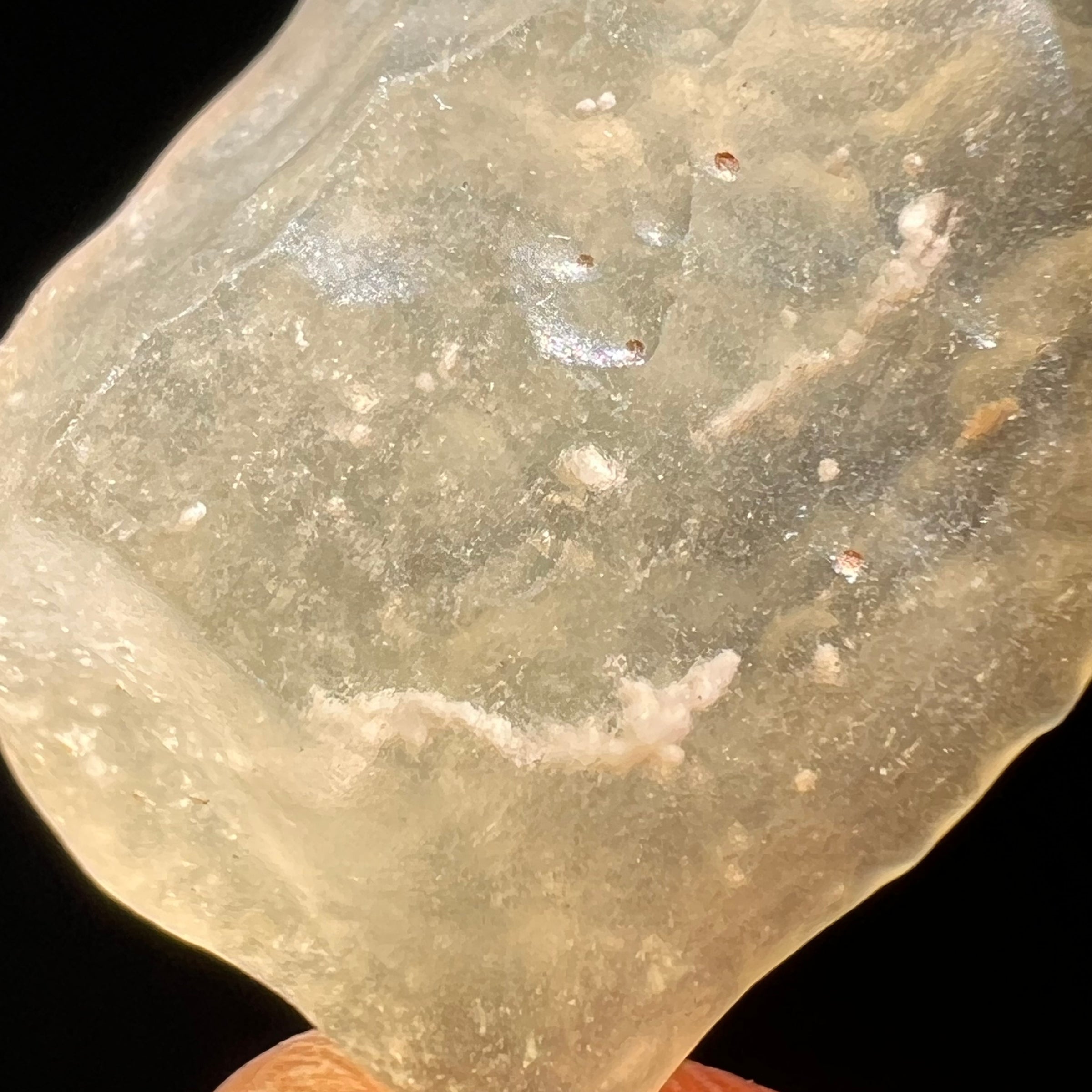 Libyan Desert Glass w/ Cristobalite 7 grams #517-Moldavite Life