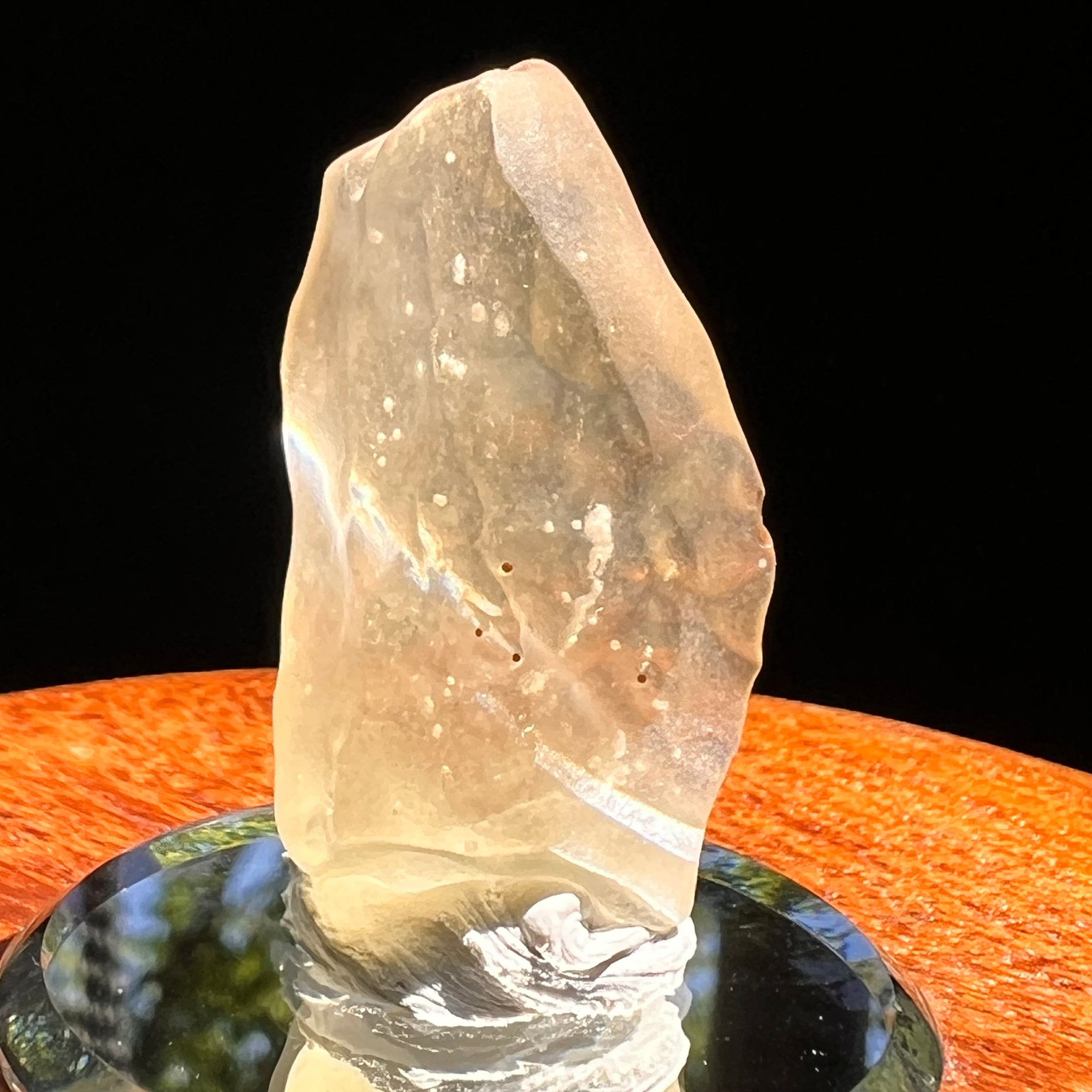 Libyan Desert Glass w/ Cristobalite 7 grams #517-Moldavite Life